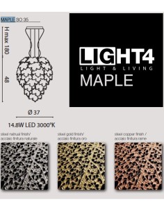 LAMPADA A SOSPENSIONE LED LIGHT4 MAPLE SO 35 2