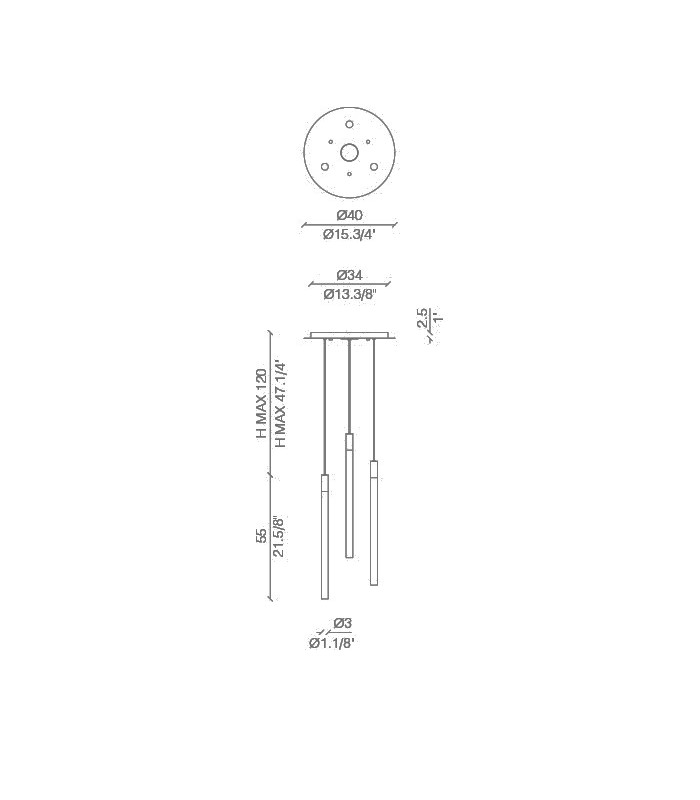 LAMPADA A SOSPENSIONE LIGHT4 STAR LIGHT SO3
