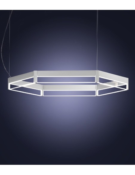 LAMPADA A SOSPENSIONE LED LIGHT4 FRAME ESAGONO 30