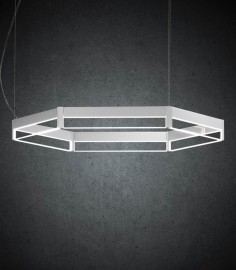 LAMPADA A SOSPENSIONE A LED MODERNA FRAME ESAGONO 60 DI ITAMA LIGHT4