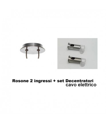 DECENTRATORE E ROSONE PER LAMPADA A SOSPENSIONE 